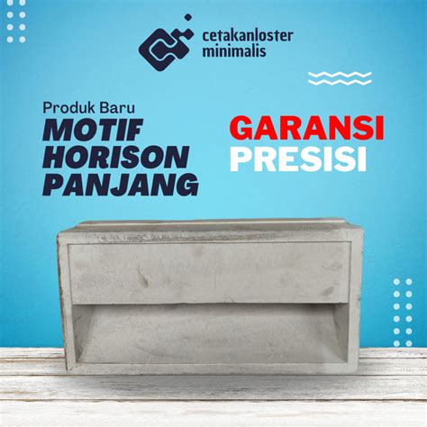 Jual Cetakan Roster Loster Motif Jalusi Horison Ukuran 20x40cm Tebal