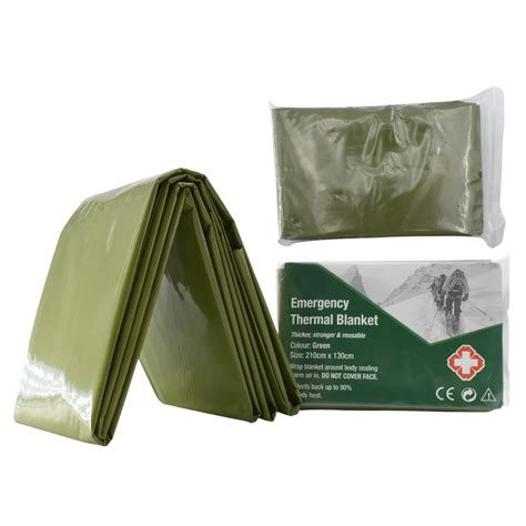 Anthrive 130x210cm Mylar Space Survival Gear First Aid Thermal Emergency Blanket For Outdoors