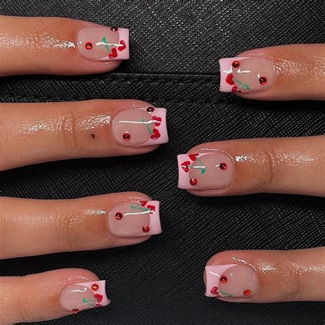 GEL X NAILS RIVERSIDE CA On Instagram More Cherries But Pink Short