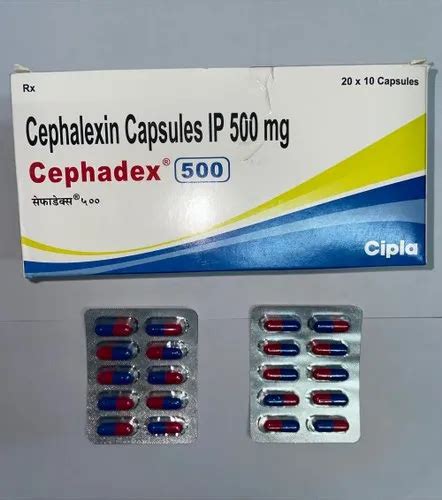 Cephadex 500 Cephalexin Capsules Ip 500 Mg At Rs 375 Strip In