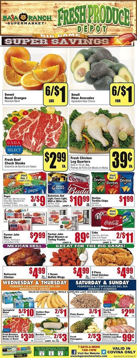 Hispanic Grocery Stores Weekly Ads, Weekly Specials and Offers: Baja ...