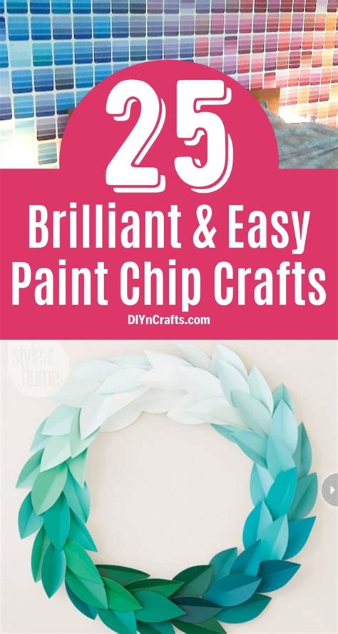 25 Brilliant Paint Chip Crafts For Home Decor And More Diy And Crafts