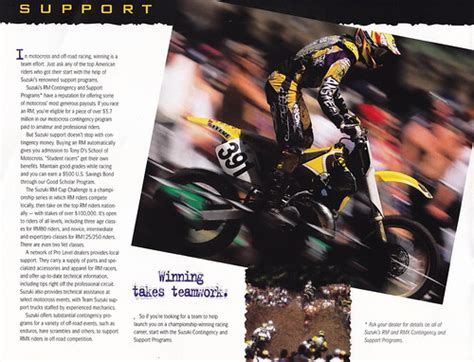 1998 Suzuki RM And RMX Brochure Page 10 Tony Blazier Flickr