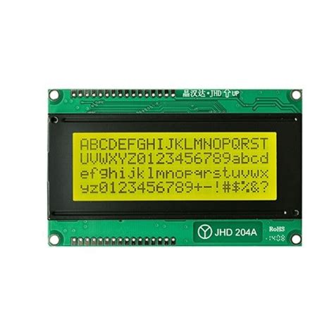 Original Jhd Character Lcd Display With Yellow Green Backlight