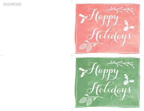 falala designs: Happy Holidays - mini cards