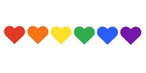 Rainbow Heart Vector Art Icons And Graphics For Free Download