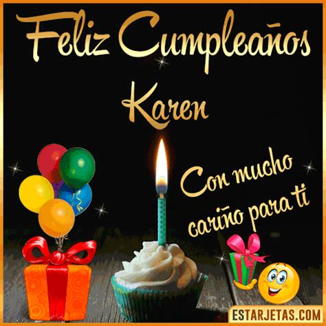 Feliz Cumpleaños Karen Imágenes Tarjetas y Mensajes