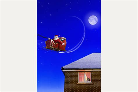 Girl Watching Santa Claus Graphic By Conceptstillsandmotion · Creative