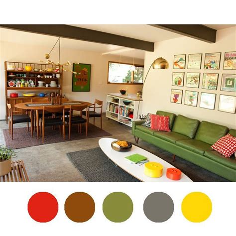 15 Best Midcentury Modern Color Palette Images On Pinterest Color