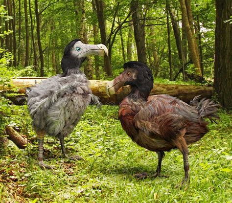 Dodo Birds In Forest Stock Illustration - Image: 48960448