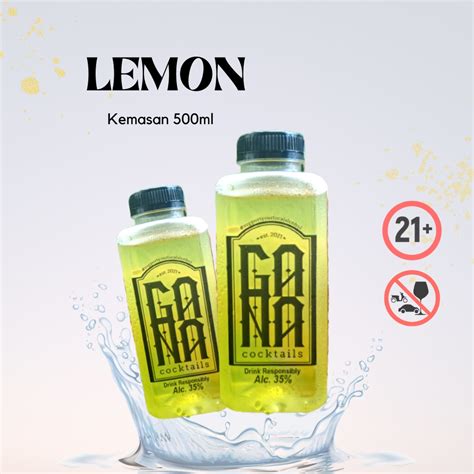 Jual Gana Cocktail Rasa Lemon Kemasan Ml Alkohol Arak Bali