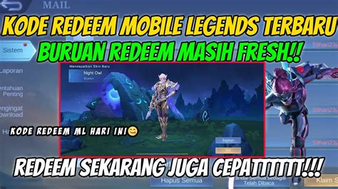 BONGKAR KODE REDEEM KODE REDEEM ML HARI INI KODE REDEEM MOBILE