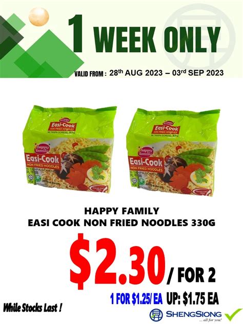 Aug Sep Sheng Siong Supermarket Week Special Deal Sg