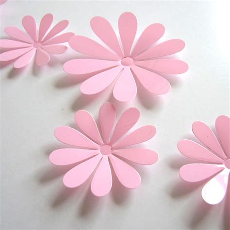 3D Flower Set Pink - WallStickersCo