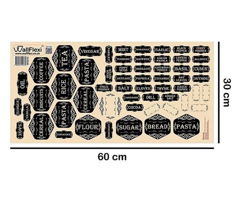 Комплект 57 стикера Vintage Kitchen Vivre