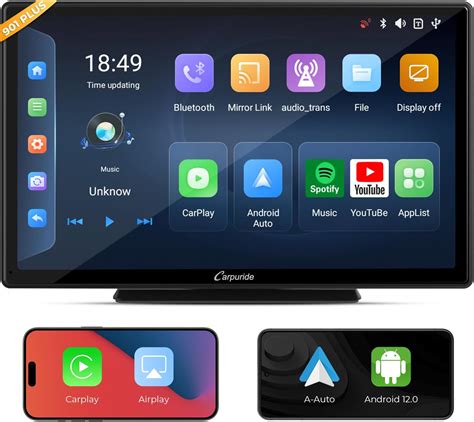 Carpuride Carplay Android Auto 7 HD Poste Radio Voiture Autoradio