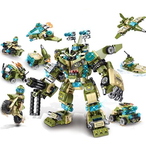 robot building toys    transforming engineering building blocks