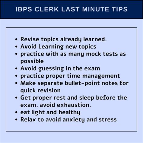 IBPS Clerk Prelims Last Minute Tips And Exam Instructions