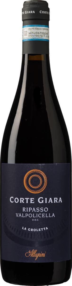 Valpolicella Ripasso DOC La Groletta 2018 Corte Giara Allegrini Rode