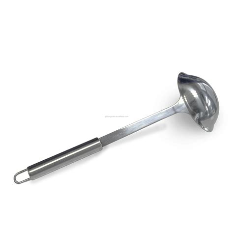 Heavy Duty Thick Stainless Steel Kitchen Ladle Pro Restaurant Utensil Soup Sauce Spoon Ladle