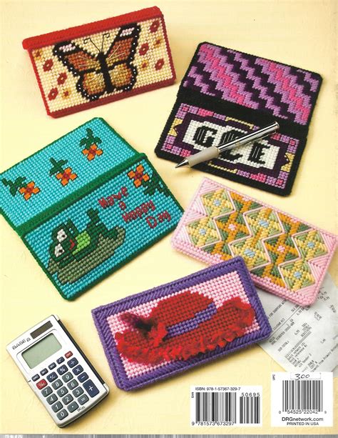 Checkbook Covers Patterns Plastic Canvas Projects 8 Great Etsy