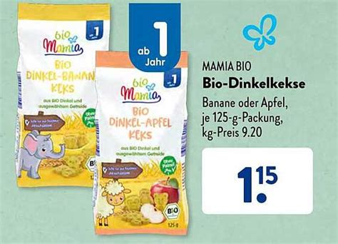 Mamia Bio Bio dinkelkekse Angebot bei ALDI SÜD 1Prospekte de