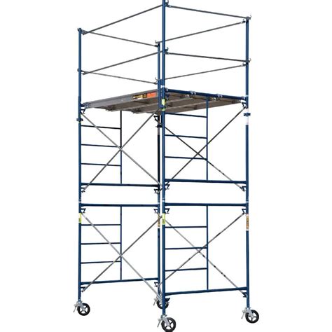 Metaltech Saferstack 2 Level Frame Rolling Scaffold Tower Set Including