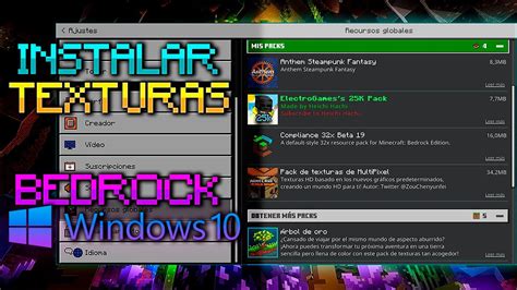 COMO COLOCAR PACKS DE TEXTURAS FACIL Y RAPIDO EN MINECRAFT BEDROCK 1