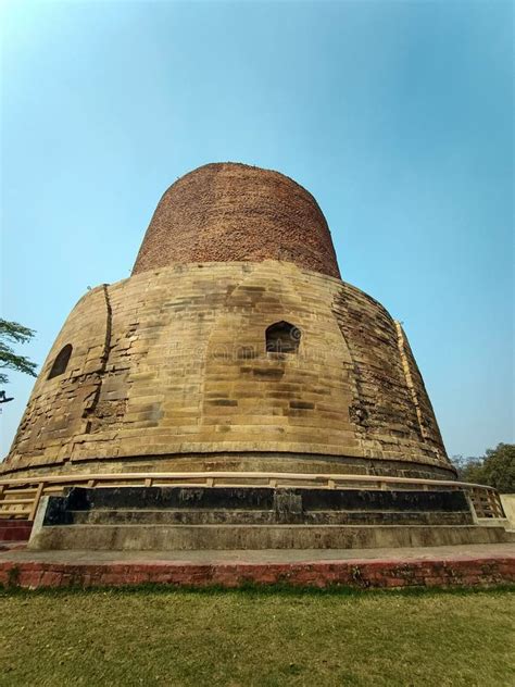 Ancient India Dhamek Stupa Sarnath Temple In Sarnath Museum Sarnath Is