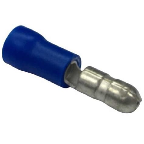 Terminal Pre Isolado Bala Bullet Macho 1 50 2 50 Mm² Azul 100 peças