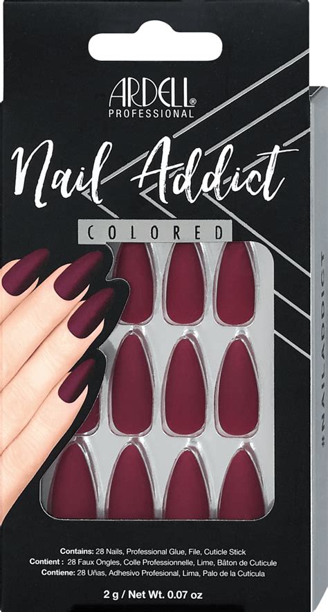 ARDELL Künstliche Nägel Nail Addict Colored Bordeaux 28 St dm at