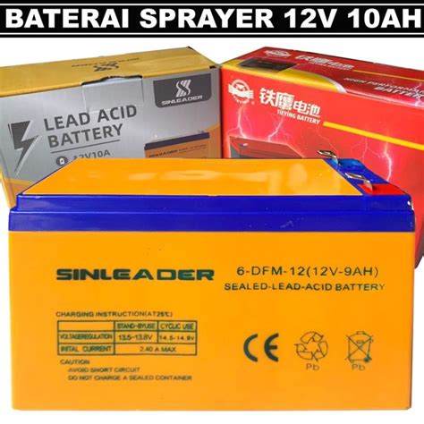 Baterai 12v 10ah Untuk Sprayer Elektrik 12 Volt 10 Ah Lazada Indonesia