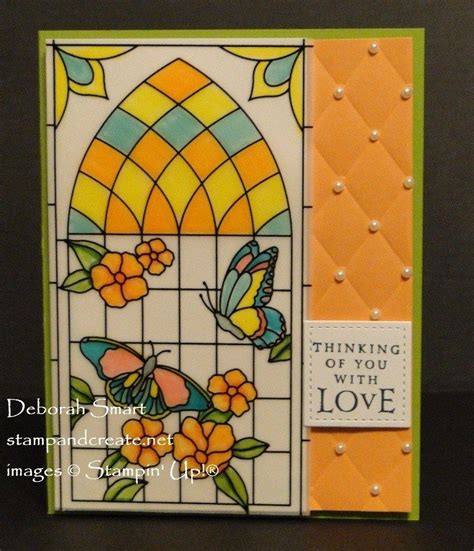 Stained Glass Imagery Stamp And Create Vellum Cards Stained Glass Easter Cards Handmade