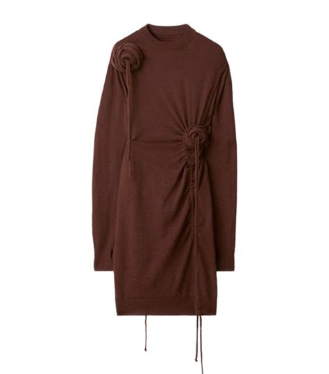 Womens Burberry Brown Rose Sweater Dress Harrods Us