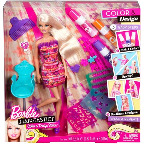 Muñeca Barbie Hairtastic Color Design Salon X2345 BarbiePedia