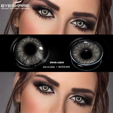 Beyprern 2Pcs Natural Color Contact Lenses For Eyes Cosmetic Contact L ...