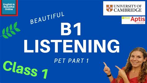 Cambridge Pet Listening Test 2021 Part 1 Youtube