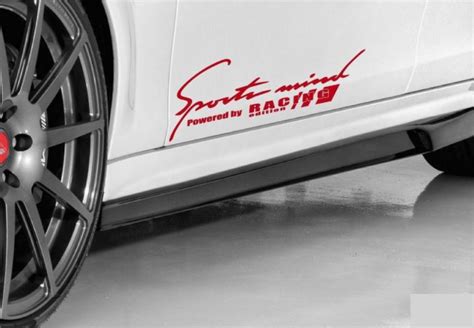 Sports Mind Powered By Racing Edition Adhesivo De Vinilo Para Coche