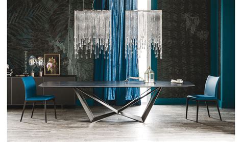 Mesa De Comedor Skorpio Keramik Ardesia Cattelan De Lujo En