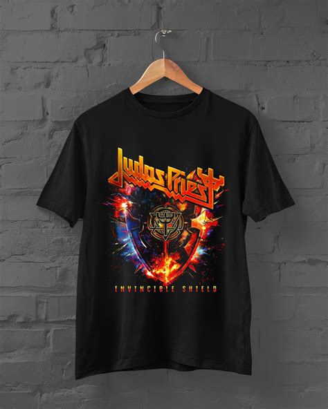 Judas Priest Invincible Shield Tour Shirt Judas Priest Band Logo