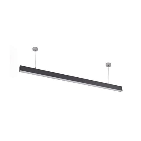 L Mpara Colgante Lineal Led Luz Fr A W Negro Tecnolite Suspender