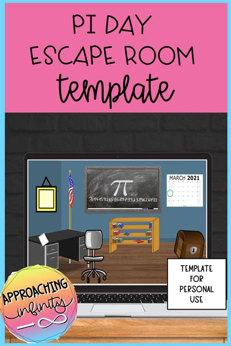 Pi Day Digital Escape Room Template For Personal Use Only Escape Room