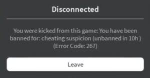 Qual é O Código De Erro Para Um Banimento Permanente Do Roblox Adcod