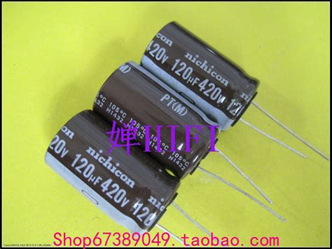 10PCS NICHICON PT 420V 120UF 18X31 5MM Electrolytic Capacitor EBay