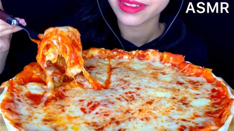 ASMR Cheesy Lasagna Mukbang Eating Sounds YouTube