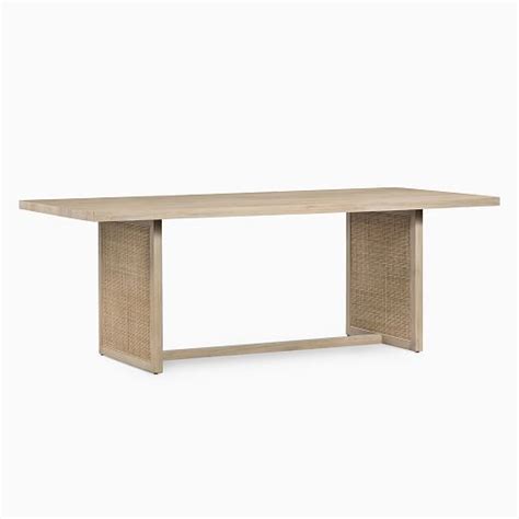 Yvette Rectangle Dining Table White Wash West Elm Dining Table