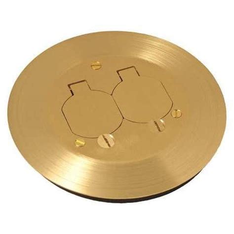 RACO RAC5500KIT Floor Box Cover,Round,2-1/4" L,Brass - Walmart.com - Walmart.com