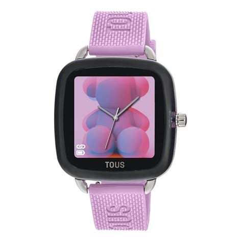 Reloj Smartwatch Con Correa De Silicona Rosa D Connect Tous