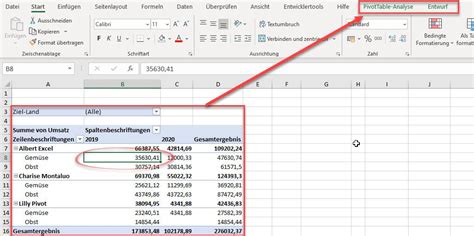 Pivot Chart erstellen Schritt für Schritt erklärt Albert Excel