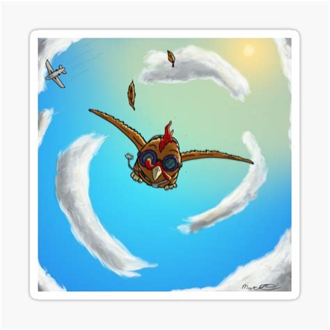 "Skydiving Chicken" Sticker by Cronos212 | Redbubble